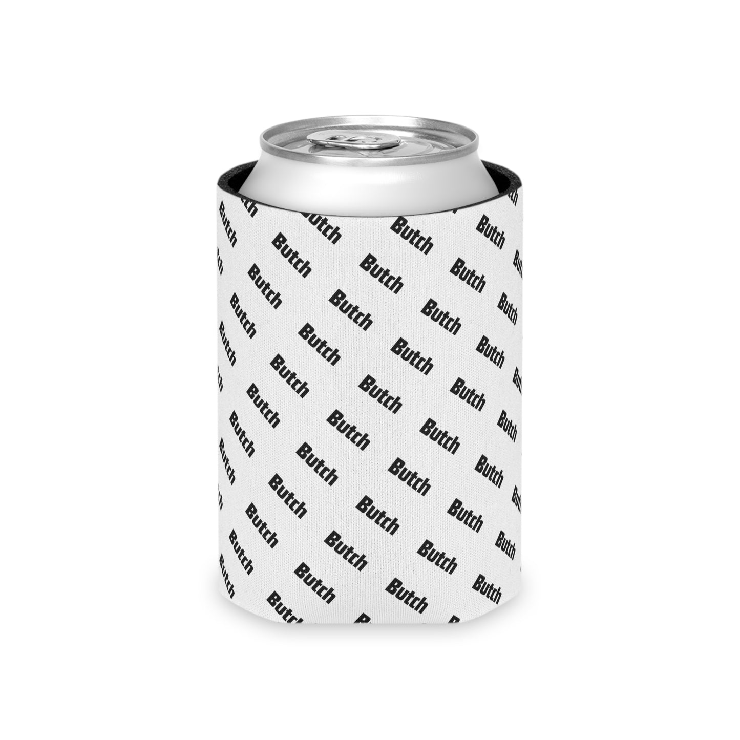 The White Pattern Can Cooler