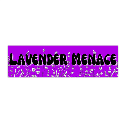 The Lavender Menace Bumper Sticker