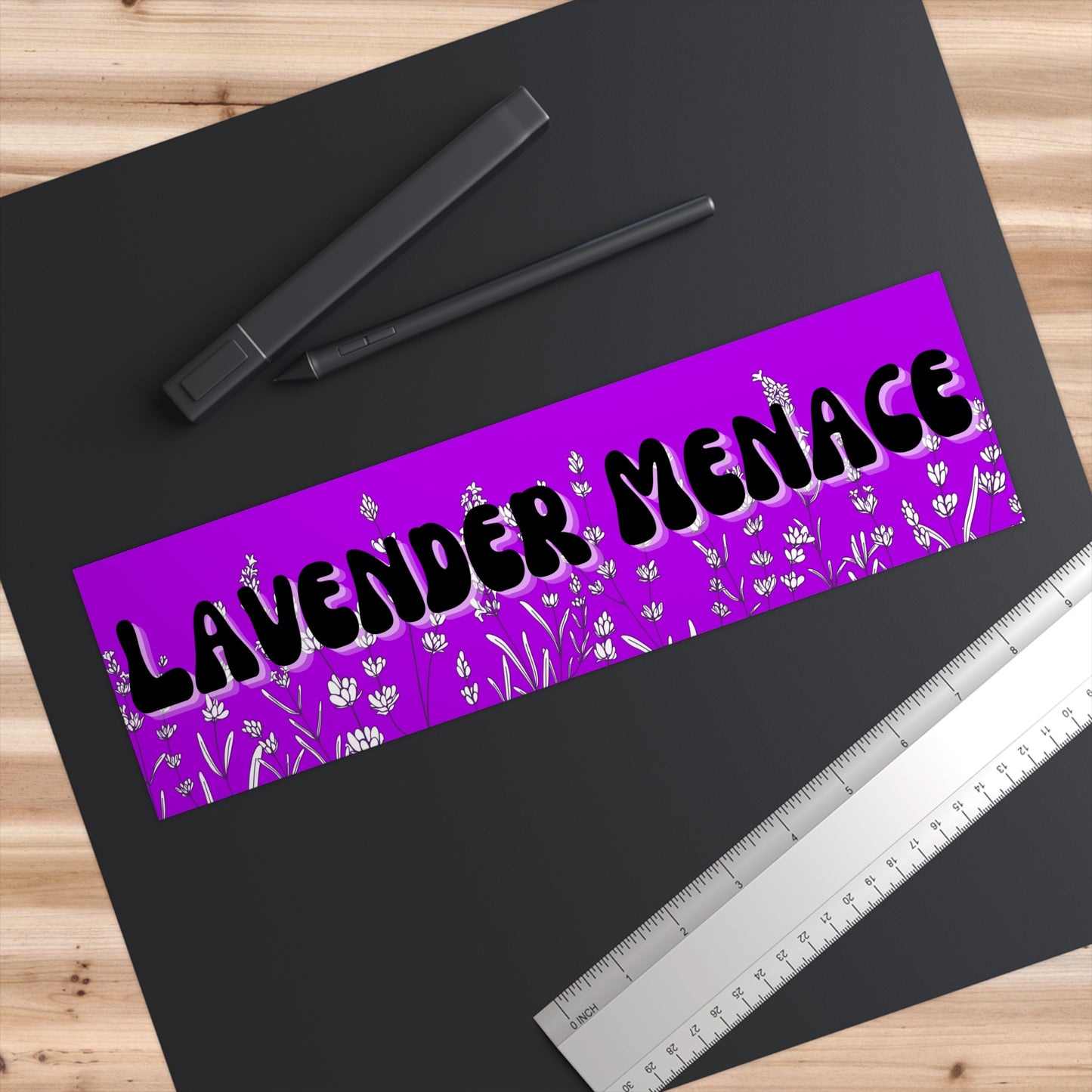 The Lavender Menace Bumper Sticker