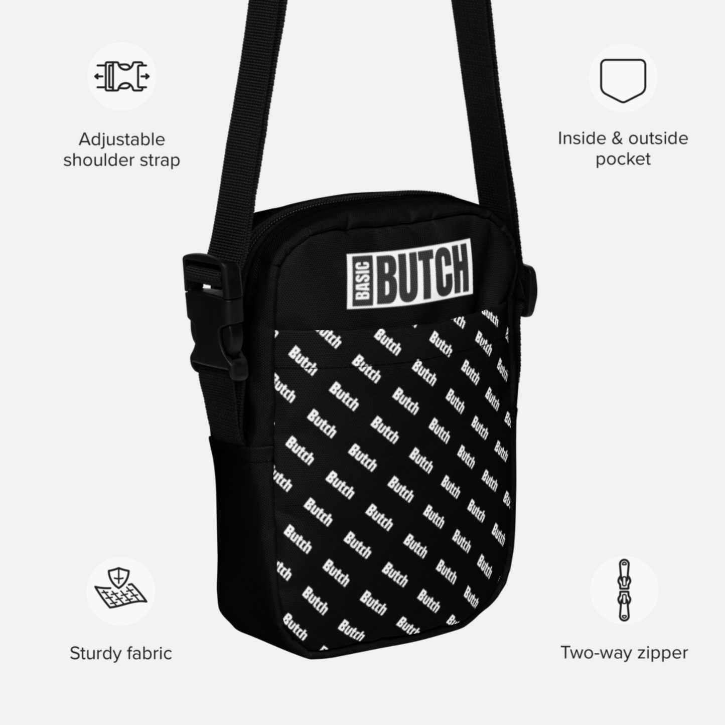 The Butch Pattern Crossbody Bag