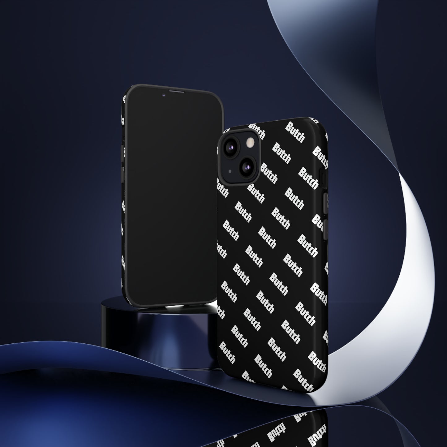 The Black Pattern Tough Case for iPhone, Samsung, Google