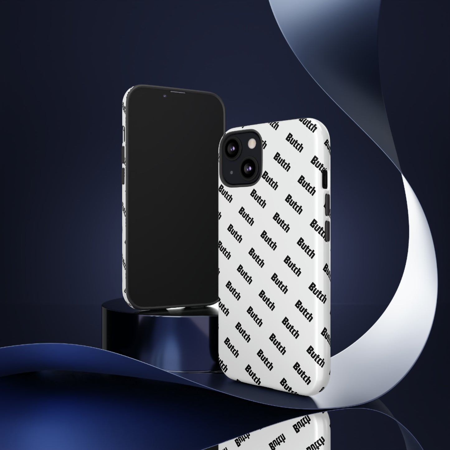 The White Pattern Tough Case for iPhone, Samsung, Google