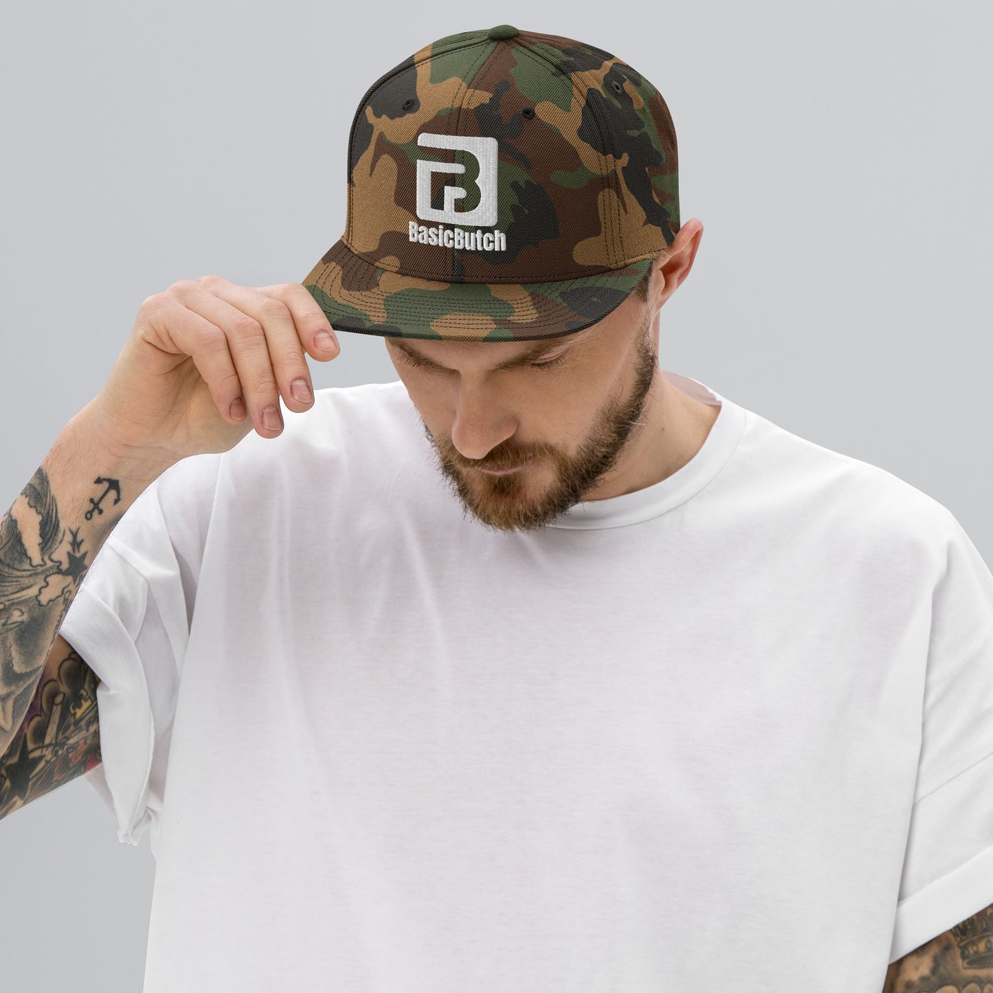 The Logo Embroidered Snapback Hat