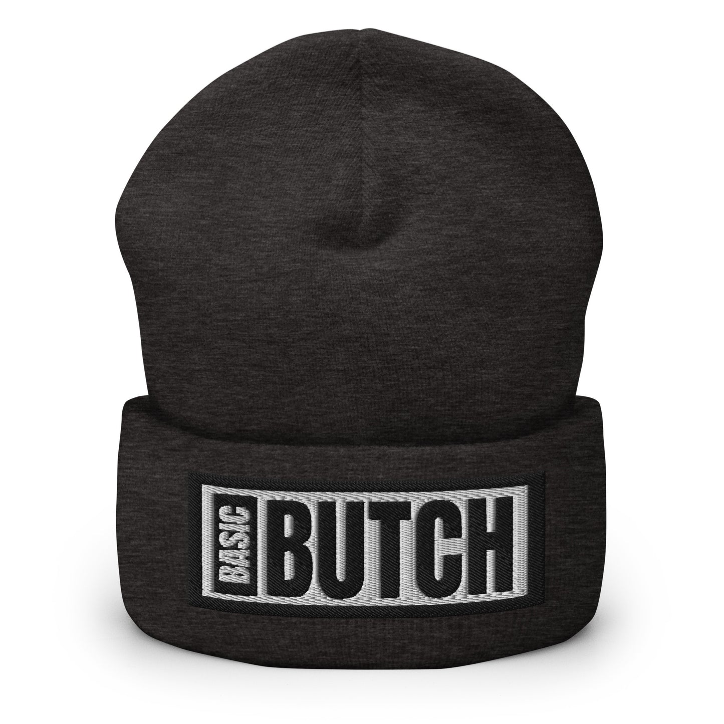 The Basic Butch Embroidered Cuffed Beanie